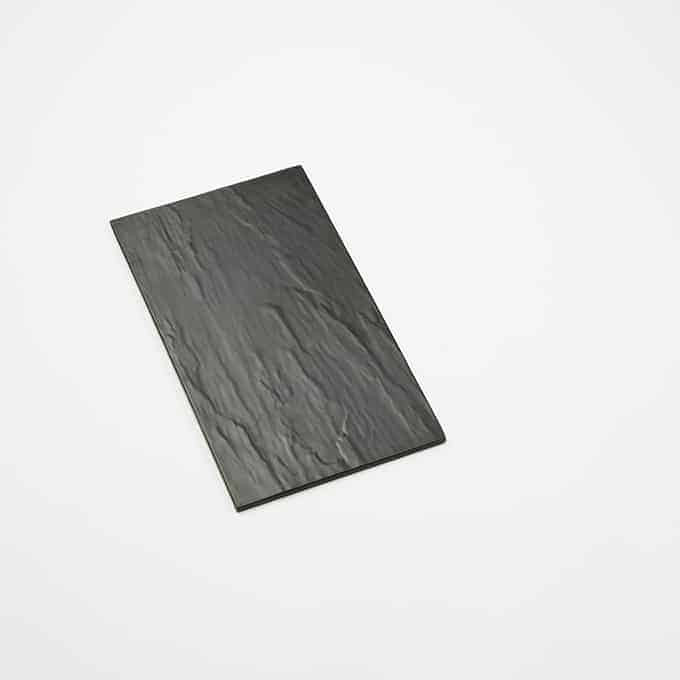 Endurance™ 14-3/4"L x 8-1/4"W Small Rectangular Melamine Platter, Faux Slate