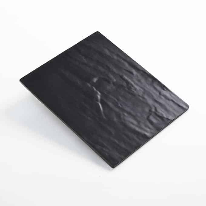 Endurance™ 10"L x 8-1/4"W Rectangular Melamine Platter, Faux Slate