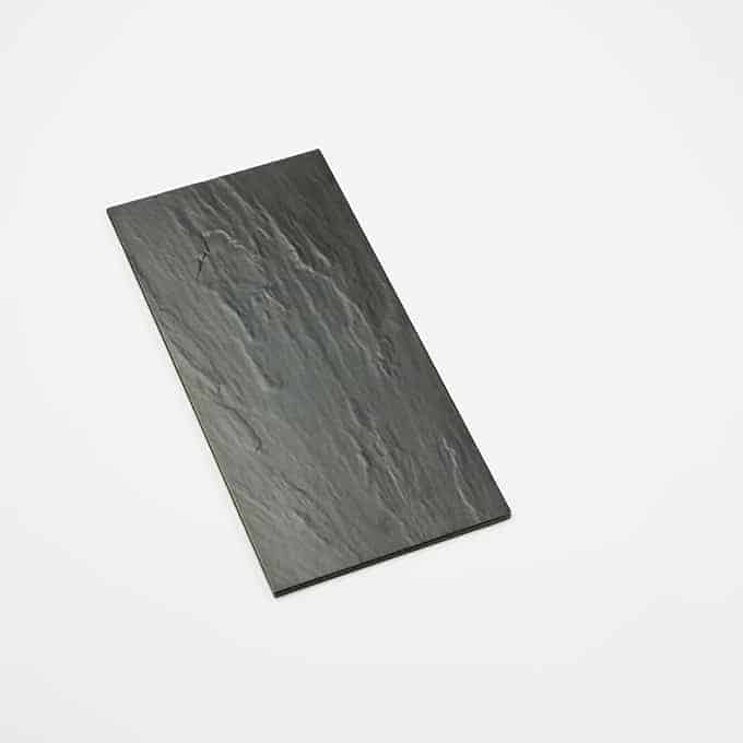 Endurance™ 18"L x 8-1/2"W Medium Rectangular Melamine Platter, Faux Slate