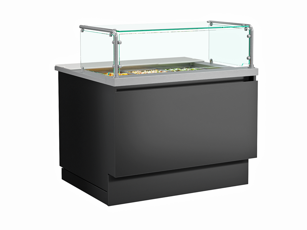 Grocerant® Service Cold Well Food Bar, 48-1/8"W x 43"D x 49-7/8"H