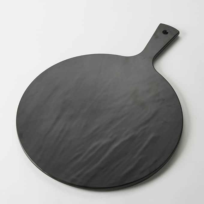 15" Round Melamine Serving Peel, Faux Slate