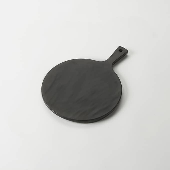 9" Round Melamine Serving Peel, Faux Slate