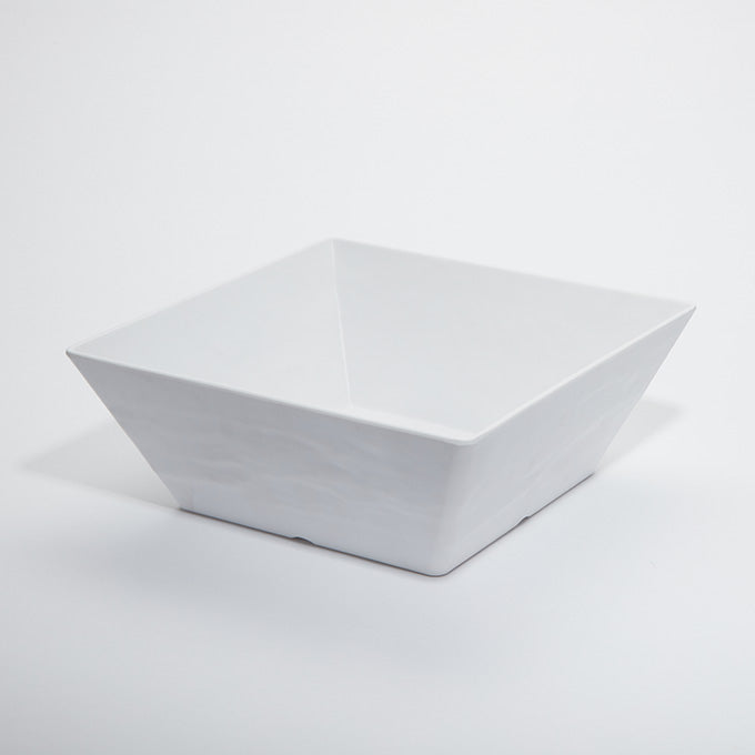 228 oz. White Faux Slate Square Melamine Serving Bowl
