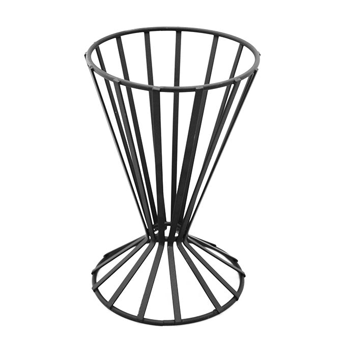 4-1/2" x 7-1/2" Conical French Fry Basket, Black