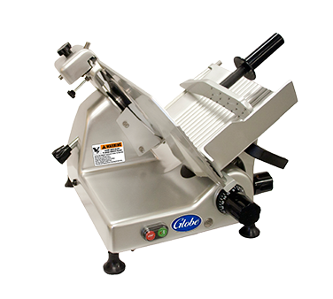 Food Slicer, manual, 10" diameter knife, extended chute and 