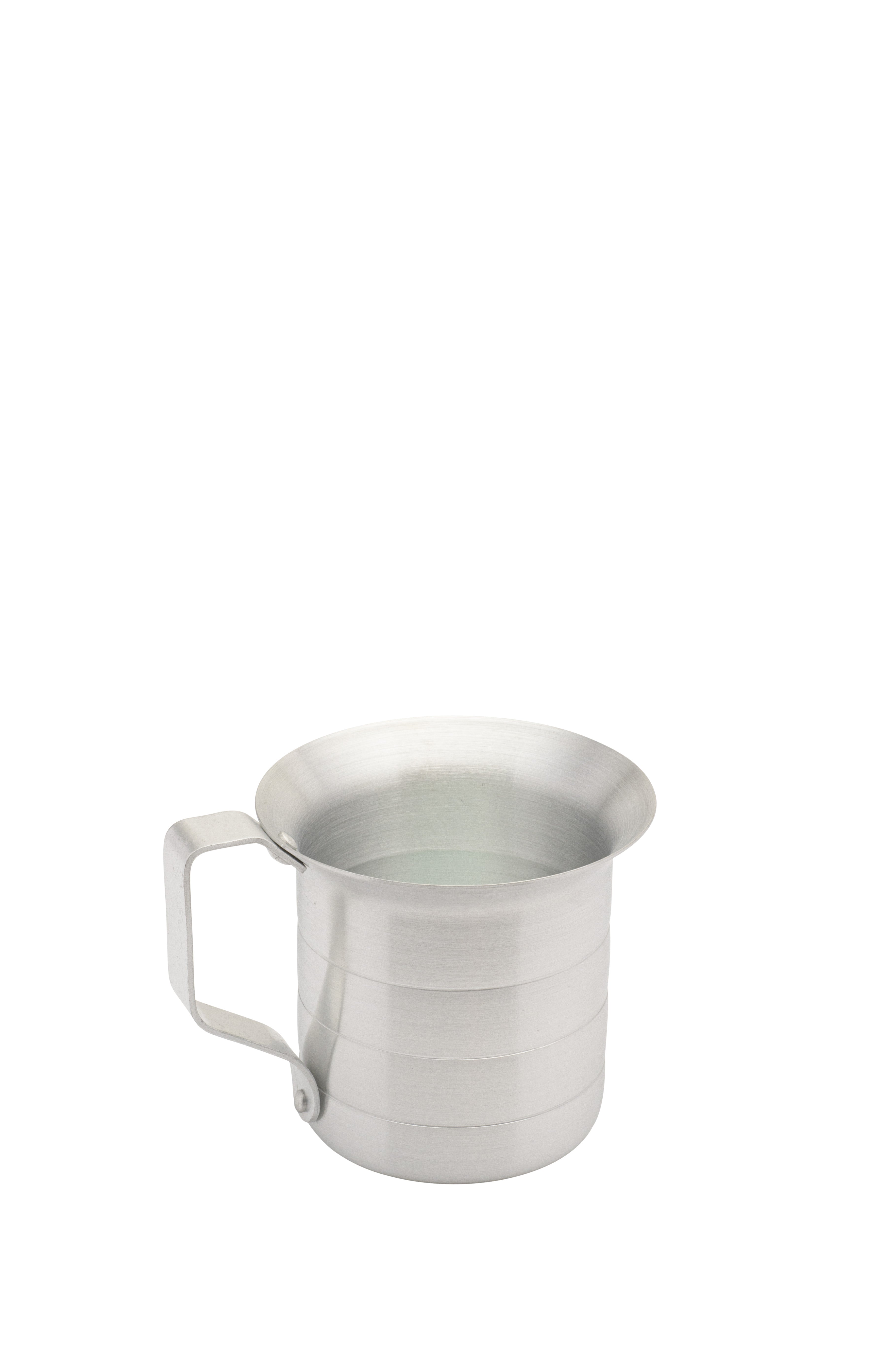 Graduated Measuring Cup, Aluminum, 1/2 qt., Liter & Quart Markings