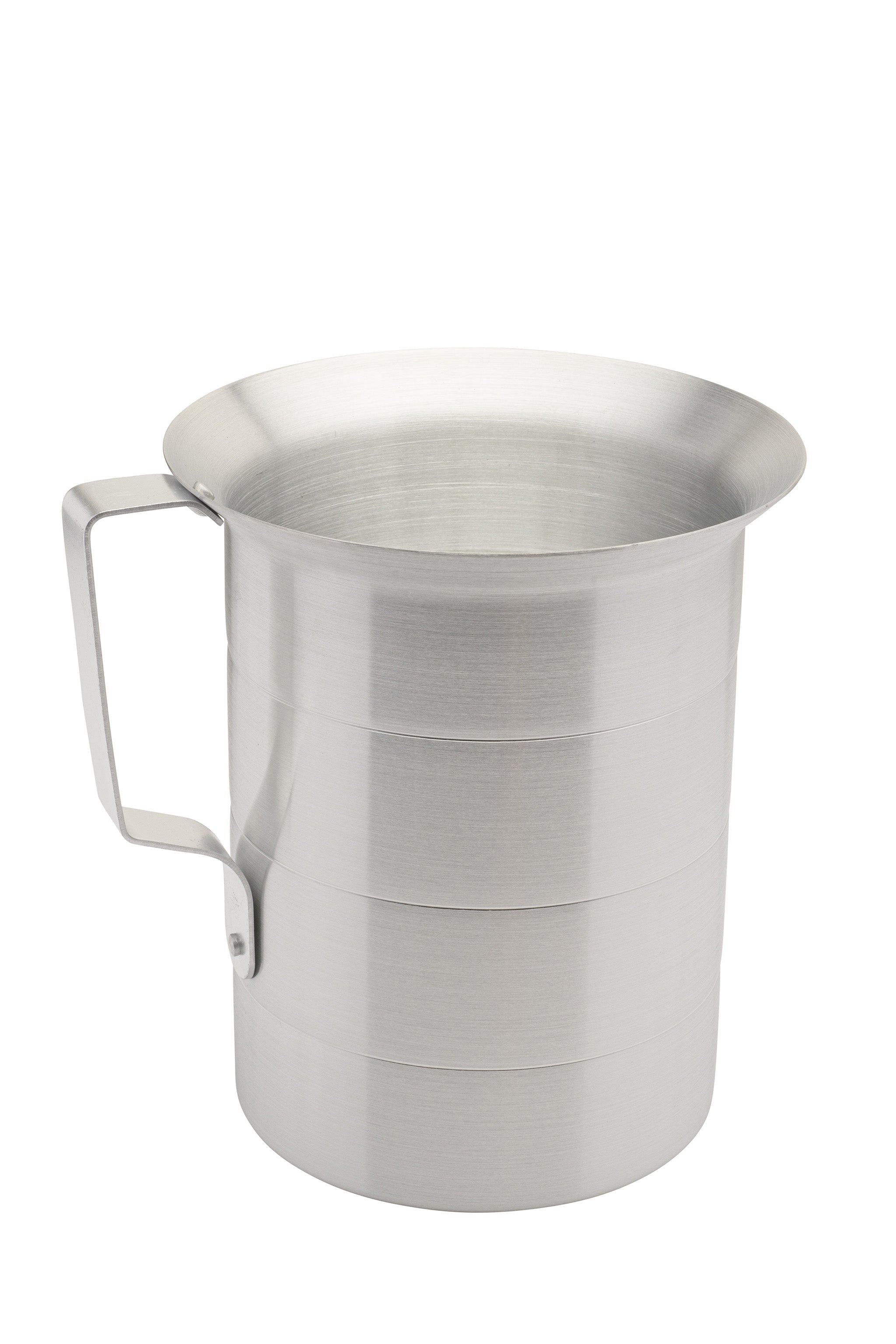 Graduated Measuring Cup, Aluminum, 4 qt., Liter & Quart Markings