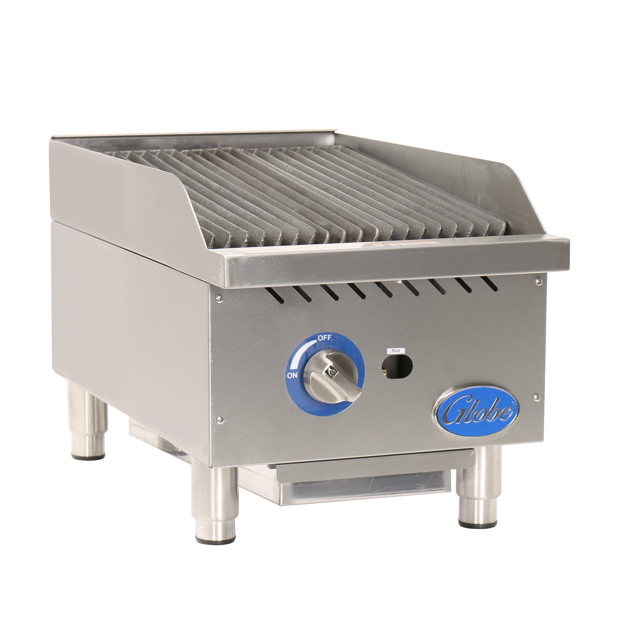 Gas Charbroiler, radiant, countertop, 15" wide, heavy duty r