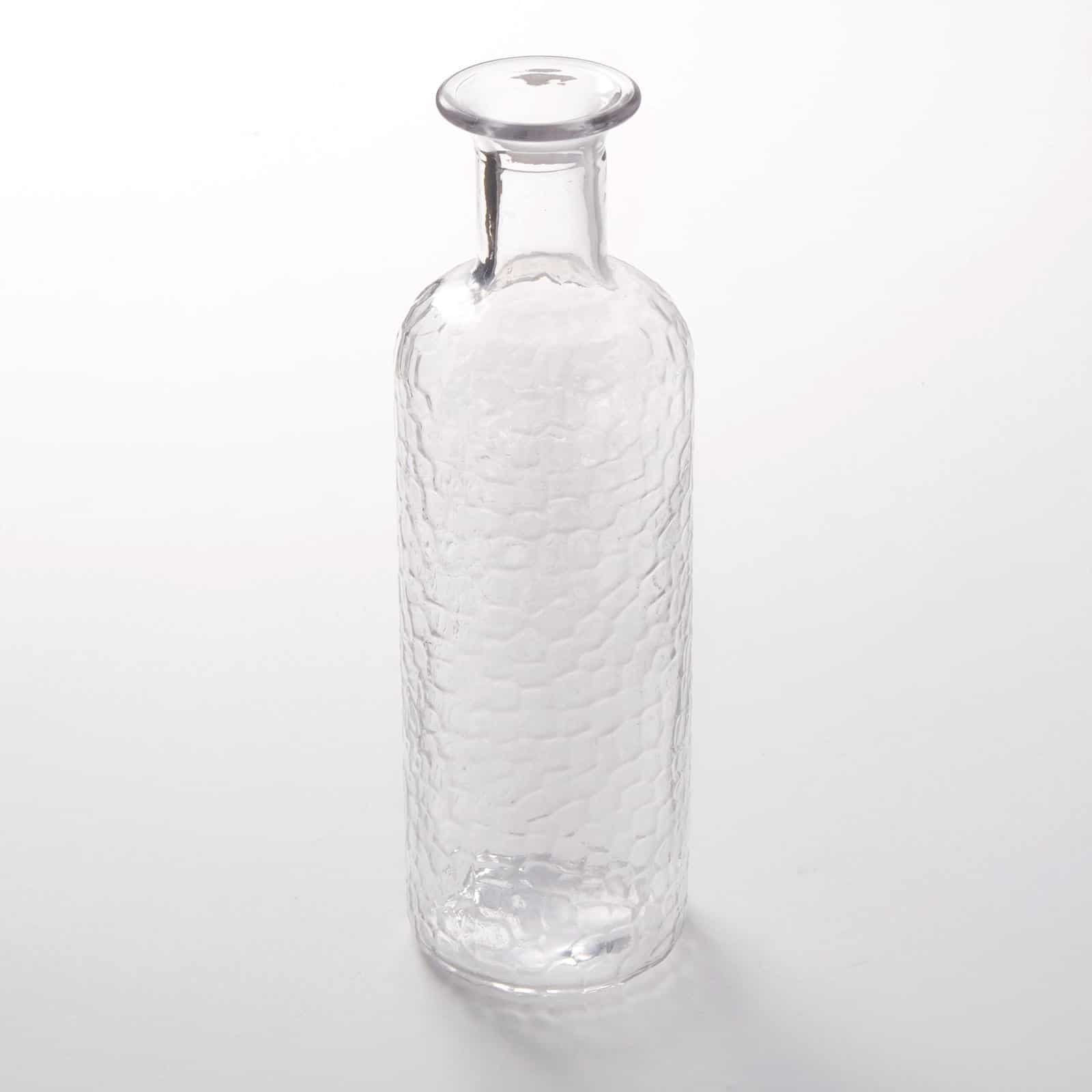 Glass Water Bottle/Carafe, 28 oz., Pebbled