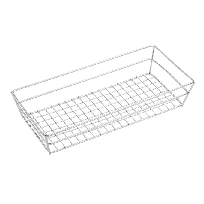 13"L x 6"W x 2-1/2"H Stainless Steel Wire Tabletop Basket