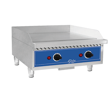 Griddle, electric, countertop, 24", stainless steel plate & 