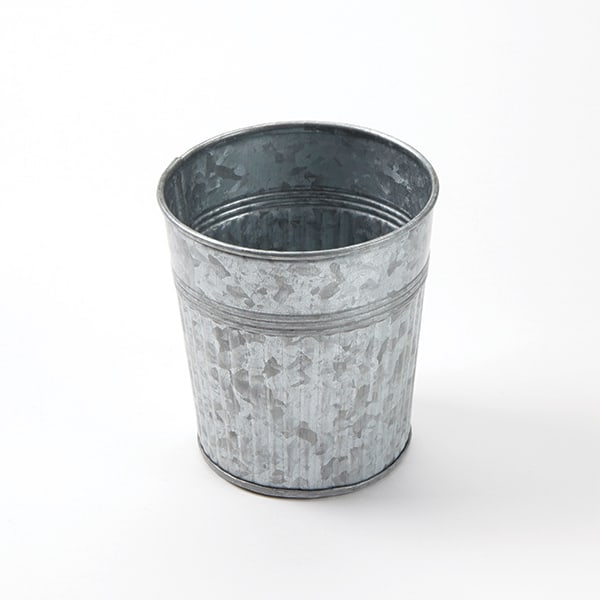 24 oz. Round Galvanized Steel French Fry Cup