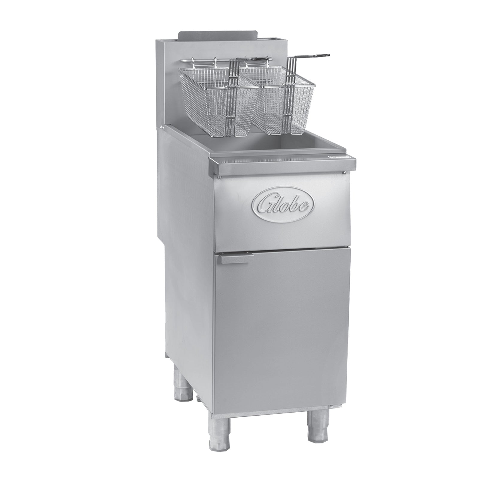 Floor Fryer, liquid propane, 35 lbs. oil capacity, high-limi