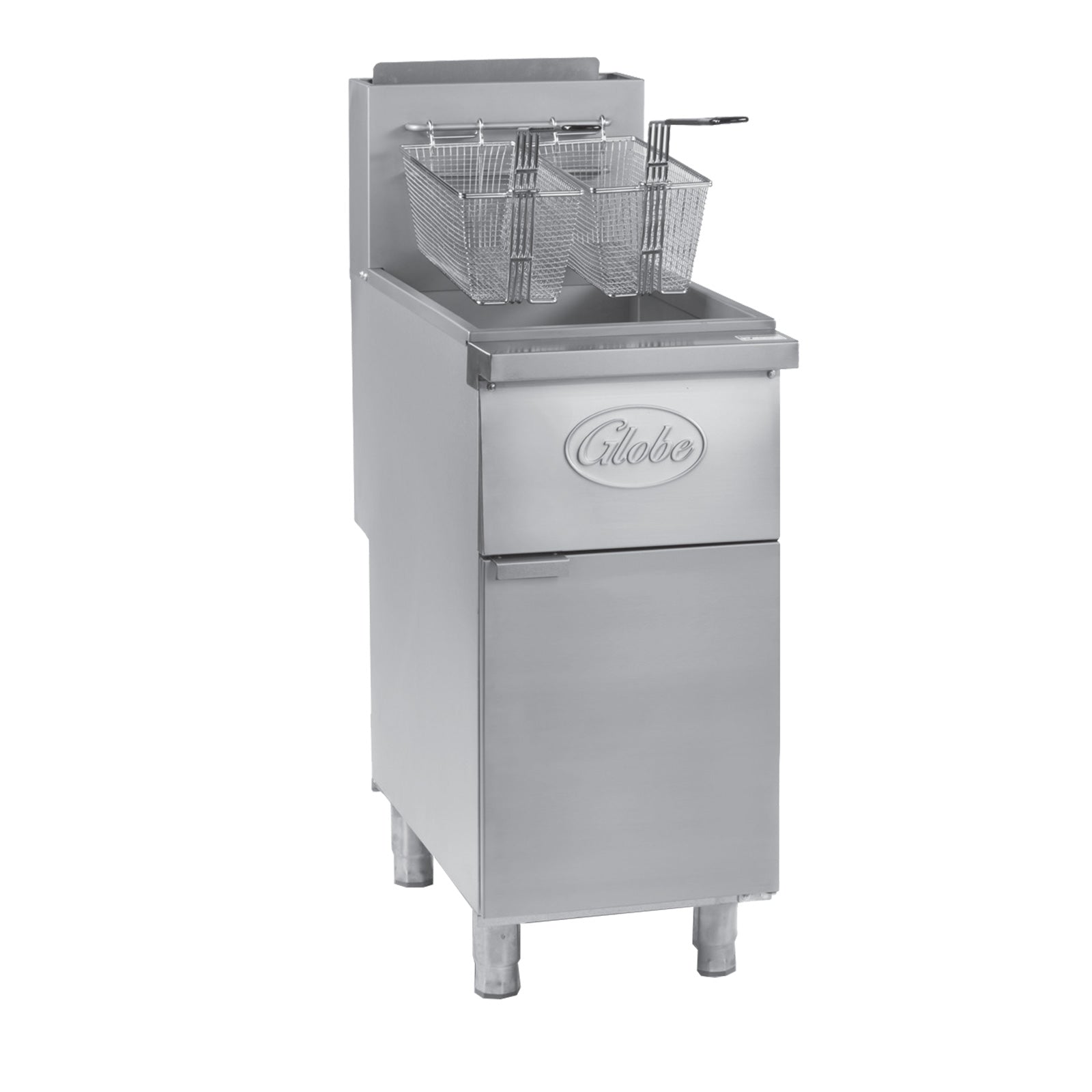 Floor Fryer, natural gas, 50 lbs. oil capacity, high-limit t