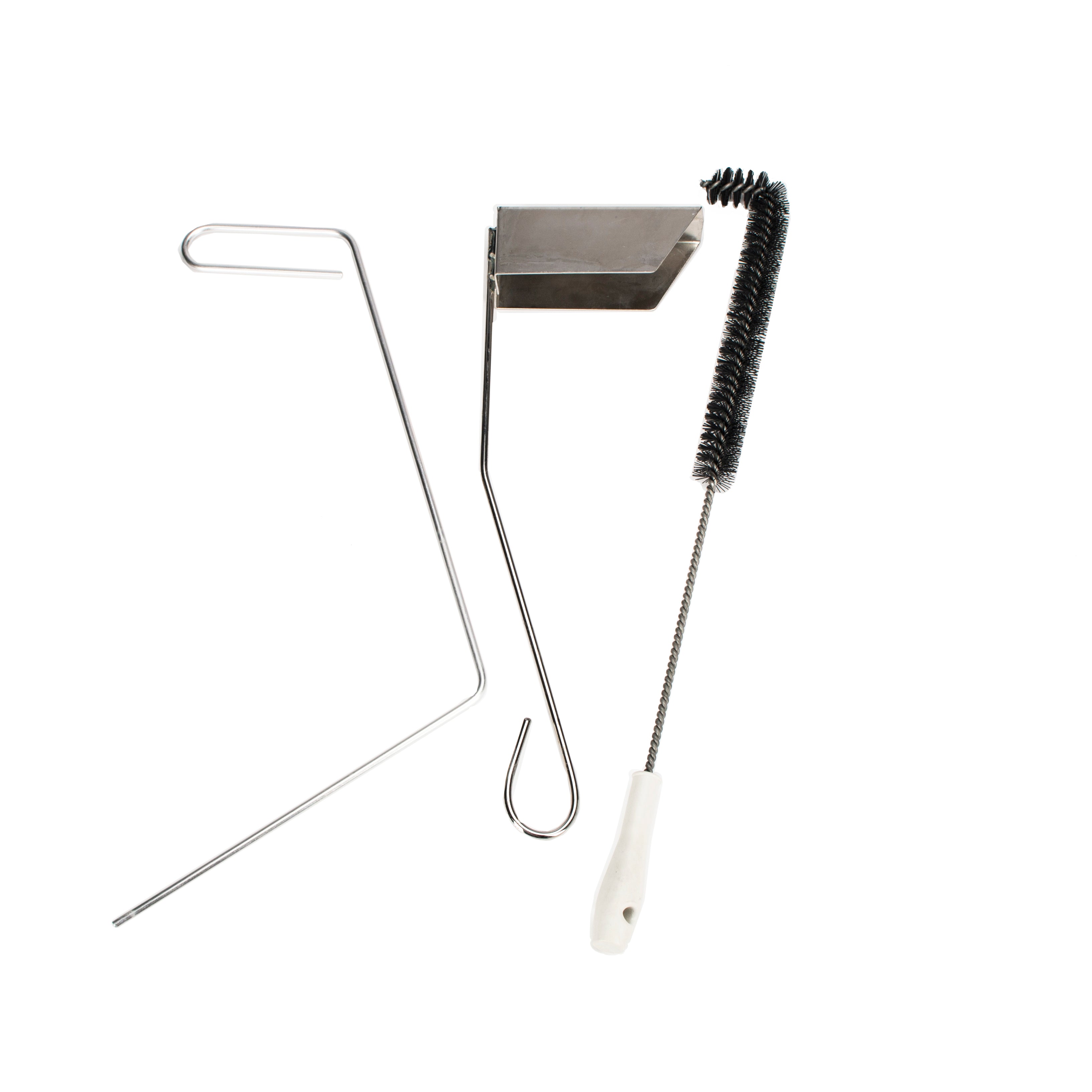 Tank Cleaning Tool Set, includes: (1) push-out rod, (1) brus