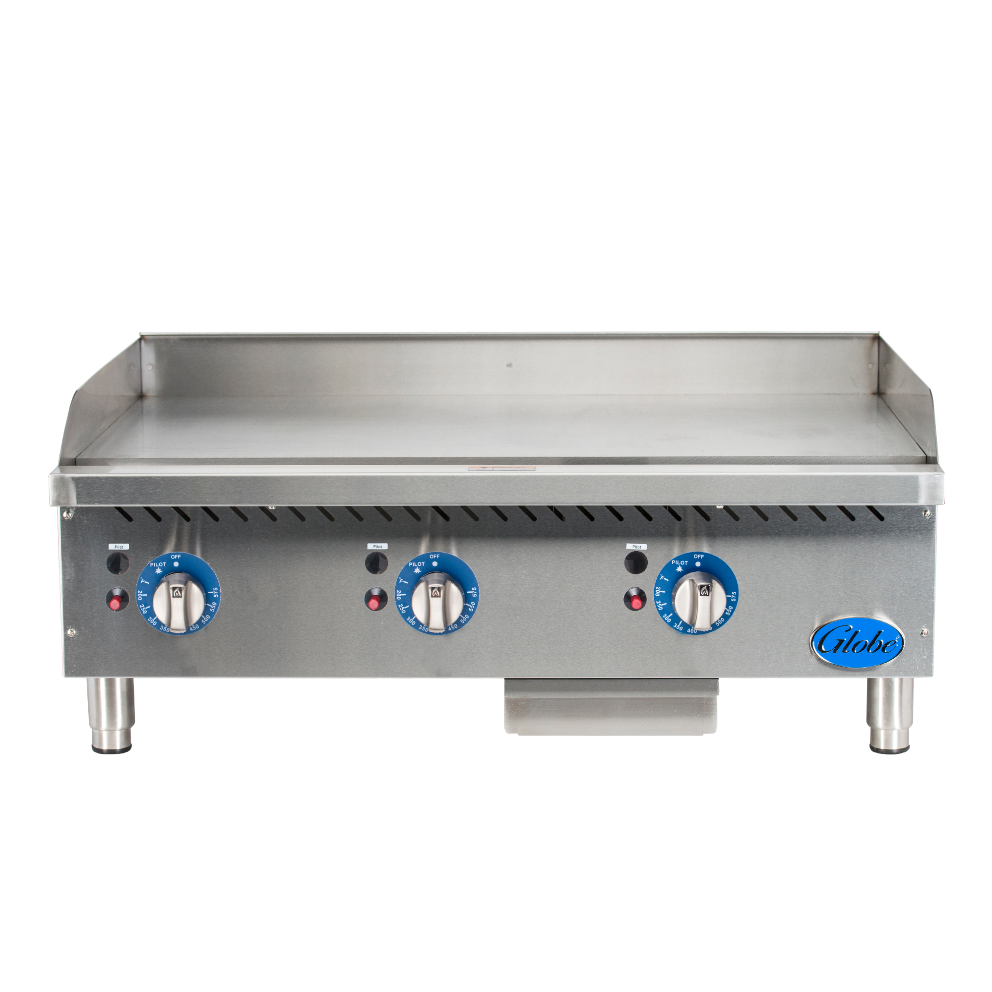 Griddle, gas, countertop, 36" wide, 1" highly polished gridd