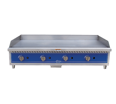 Griddle, gas, countertop, 48" wide, 1" highly polished gridd