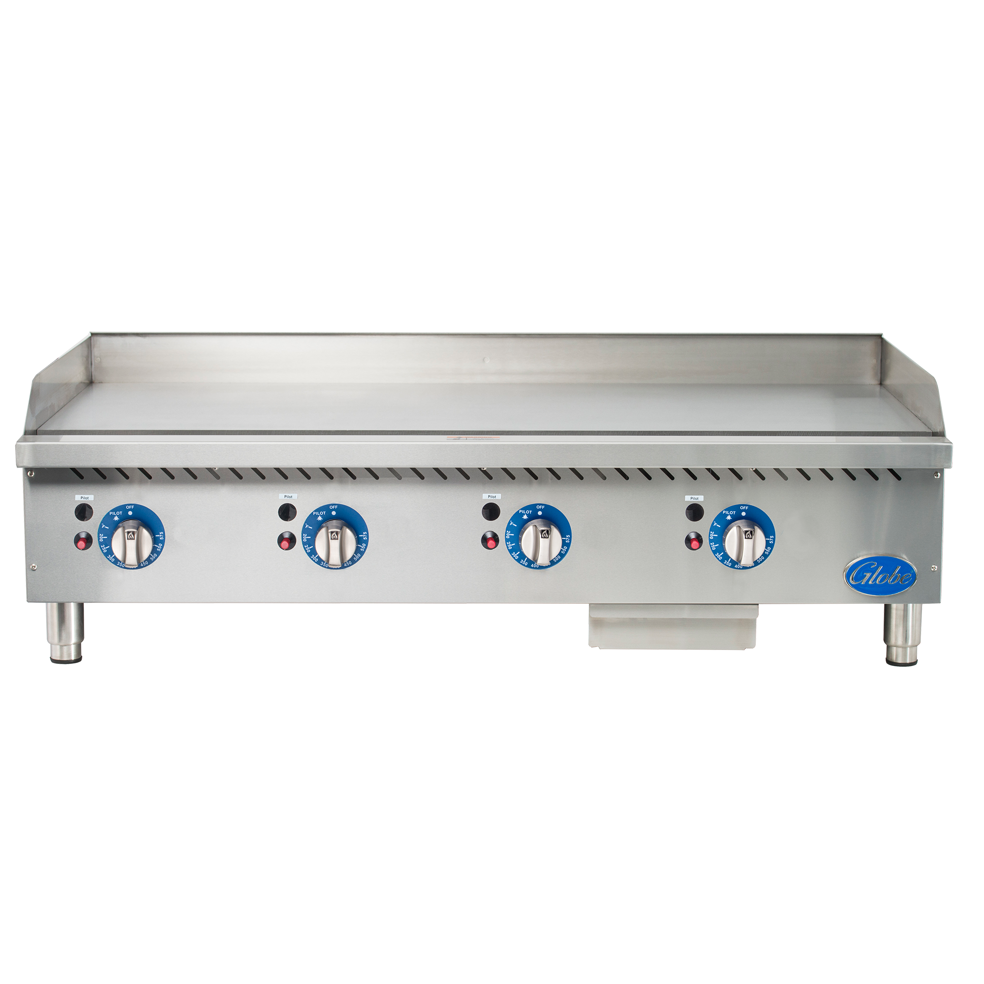 Griddle, gas, countertop, 48" wide, 1" highly polished gridd