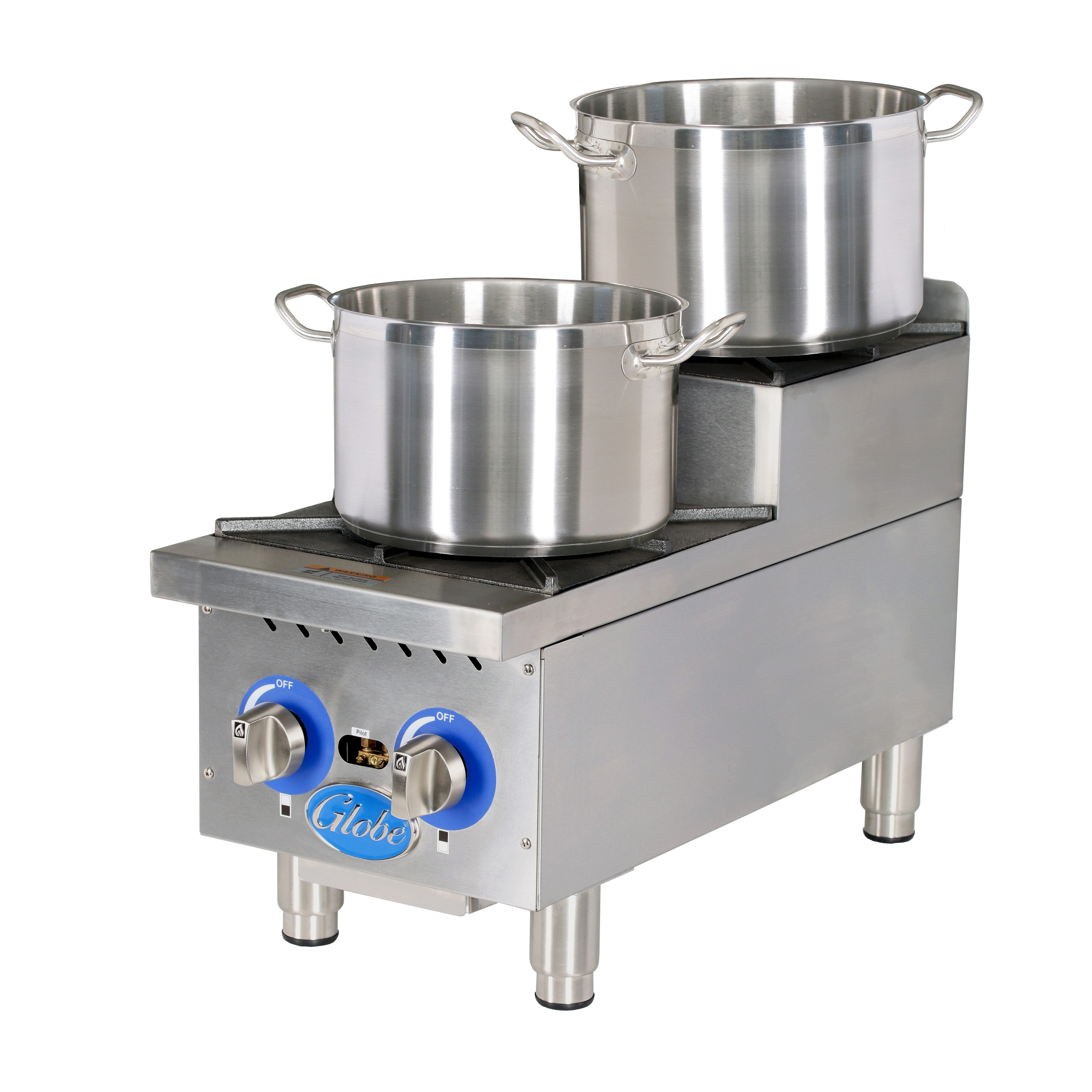 Hotplate, gas, countertop, 12"W, (1) 30,000 BTU open burner,