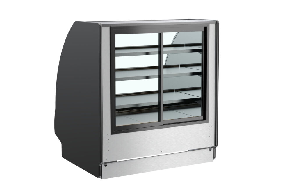 Fusion® Refrigerated Service Case, 51"W x 42-3/4"D x 55-1/4"H, Curved Remote