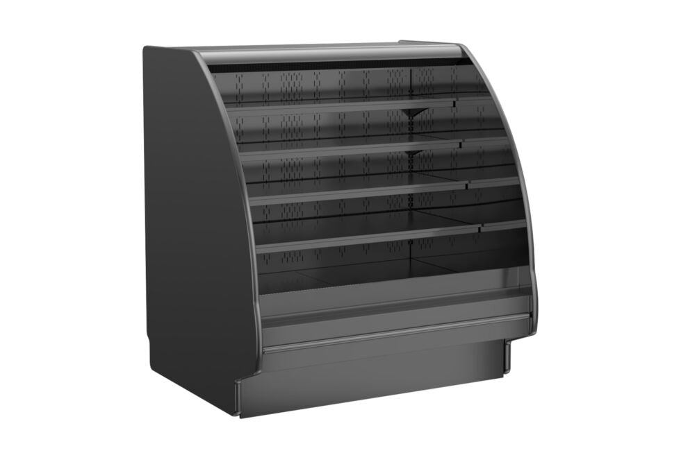 Fusion® Refrigerated Self-Service Case with Curved Profile, 123-3/8"W x 43"D x 55-5/8"H