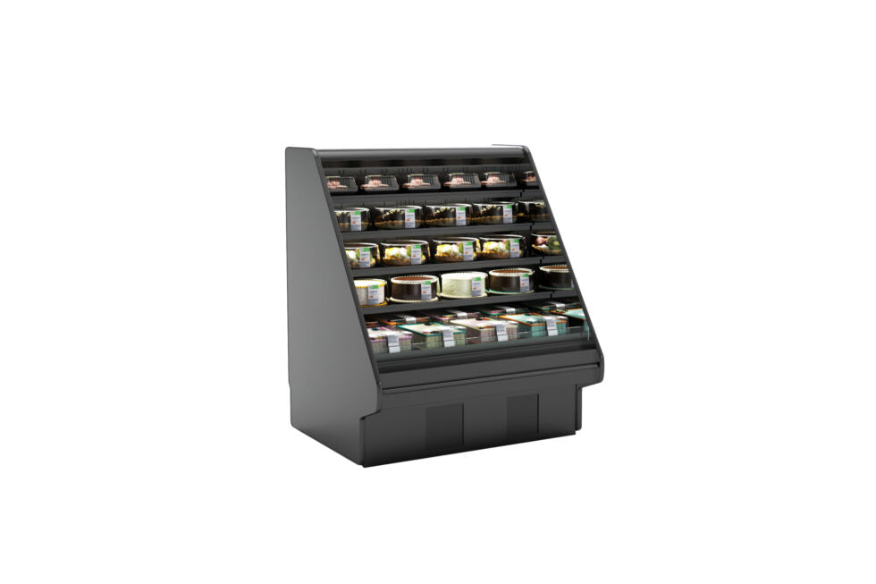 Fusion® Refrigerated Self-Service Case with Flat Profile, 51"W x 43"D x 59-5/8"H (Flat), Self-Contained