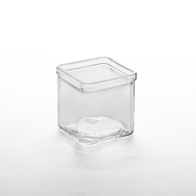 Square Glass Jar, 8 oz.