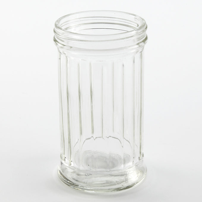 12 oz. Straight Fluted Glass Shaker Dispenser Jar