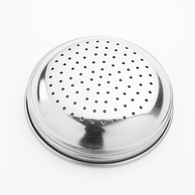Glass Dredge/Shaker, 12 oz. with Stainless Steel Lid
