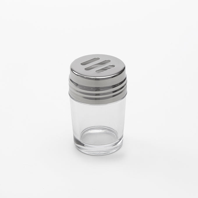 Contemporary Glass Shaker, 2 oz., Slotted Top