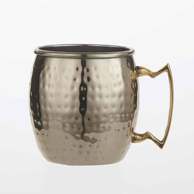 Moscow Mule Mug, 16 oz., Gold Hammered Finish