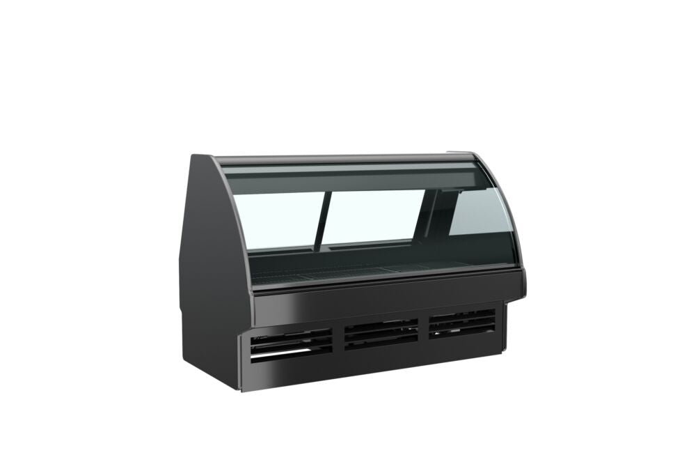 Fusion® Refrigerated Service Case, 75-3/8"W x 43"D x 51-5/8"H, Curved