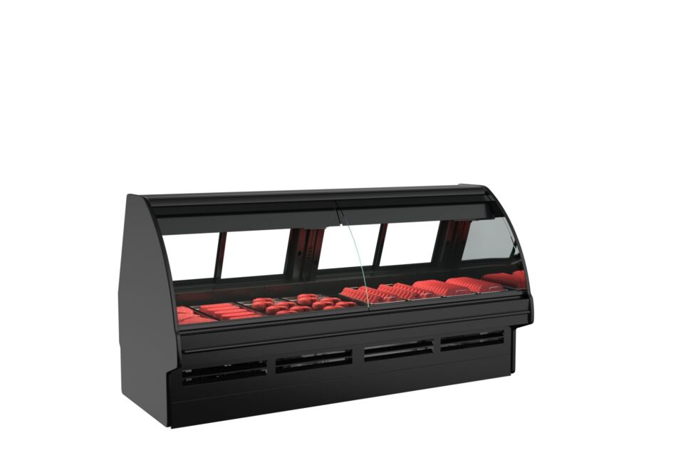 Fusion® Refrigerated Service Case, 51"W x 43"D x 51-5/8"H, Curved