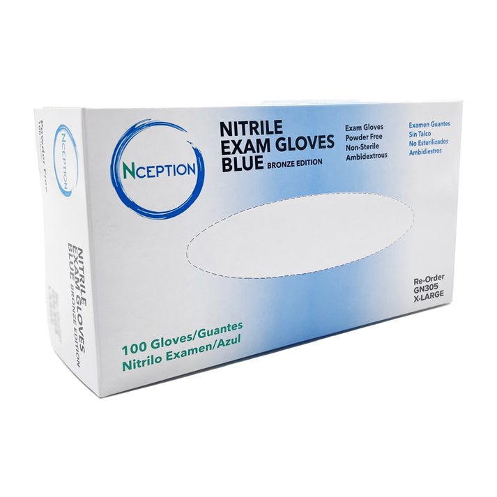 XL Blue Powder Free Disposable Nitrile gloves