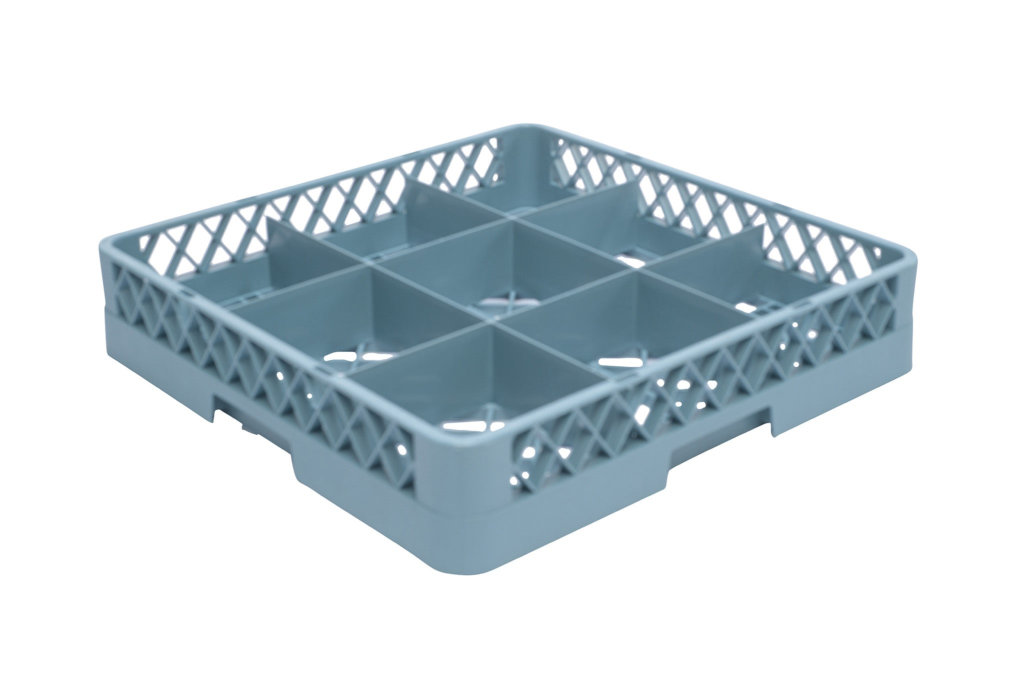 Full Size Glass/Stemware Rack (19-5/8" x 19-5/8"), 9 Compartment, Gray