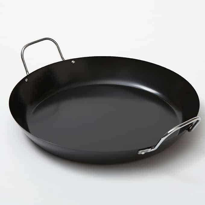 21-3/4" Paella Pan, Carbon Steel