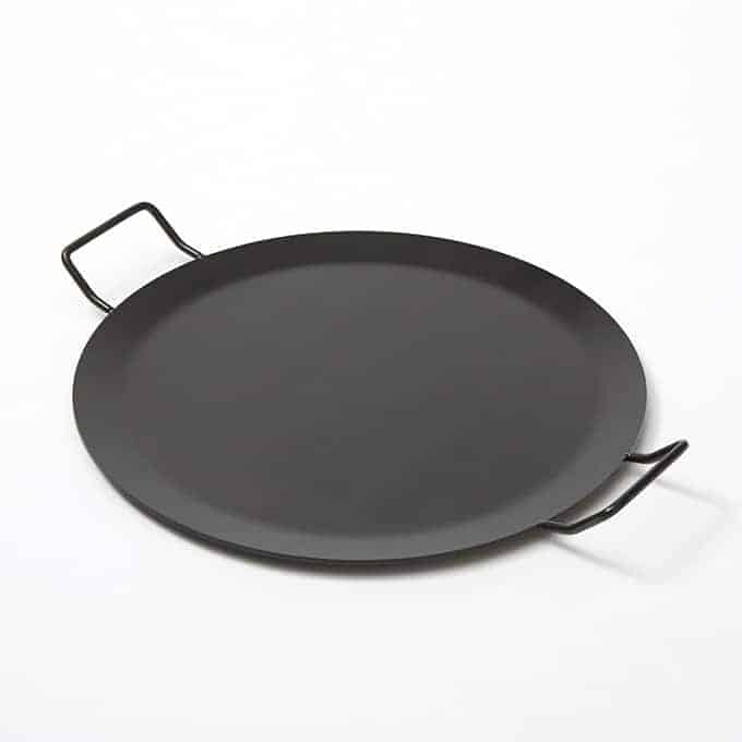18" Round Griddle, Wrought Iron, Black