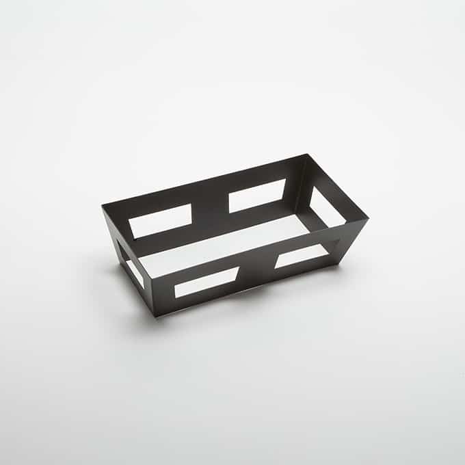 1/2-Size Crate Griddle Stand, 16" x 8", Stainless Steel, Black