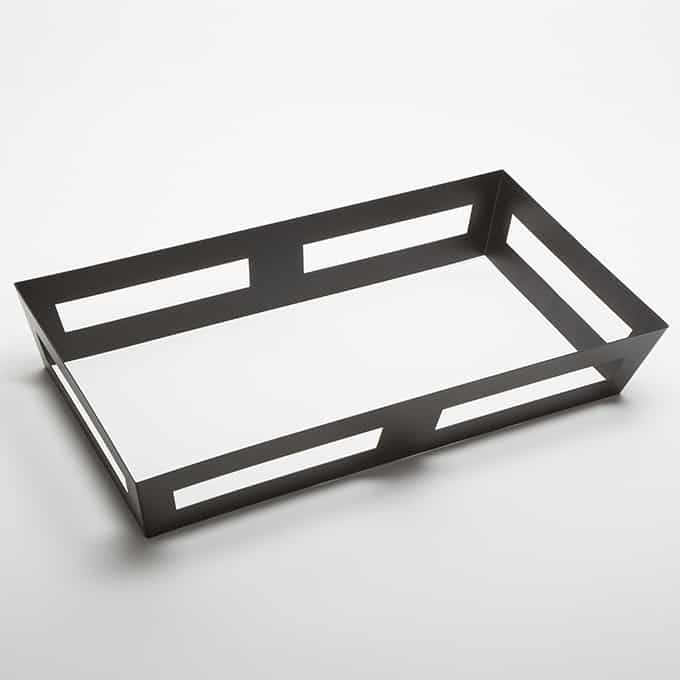 Full-Size Crate Griddle Stand, 26-1/4" x 14", Stainless Steel, Black