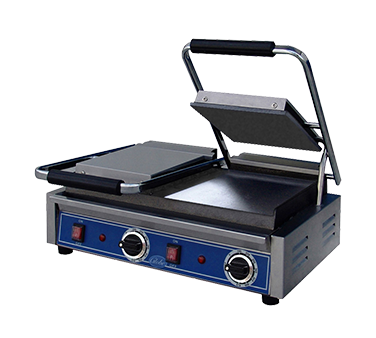 Bistro Panini Grill, double, countertop, electric, cast iron