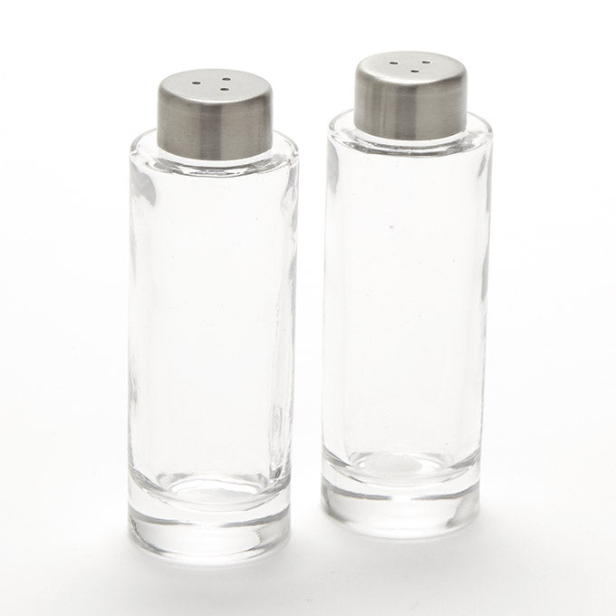 2 oz. Vintage Salt & Pepper Shaker Set, Round Glass