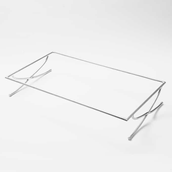 17-1/4" x 9-1/4" Rectangular Griddle Stand, Stainless Steel