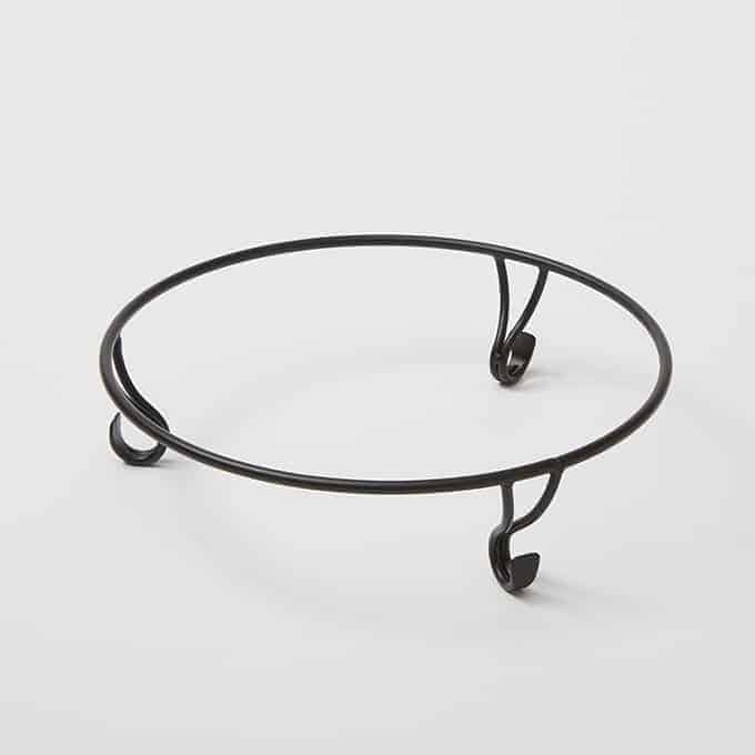Griddle Stand, 17" dia. x 4-1/4"H, Wrought Iron