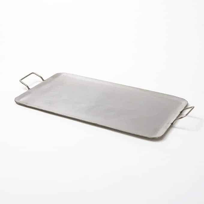 32-5/8" x 16-1/2" Rectangular Griddle with Handles, Stainless Steel