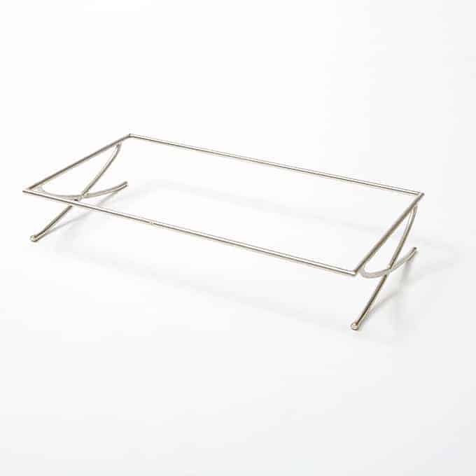 Griddle Stand, 26-1/4"L x 14"W x 4-1/4"H, X-Leg, Stainless Steel