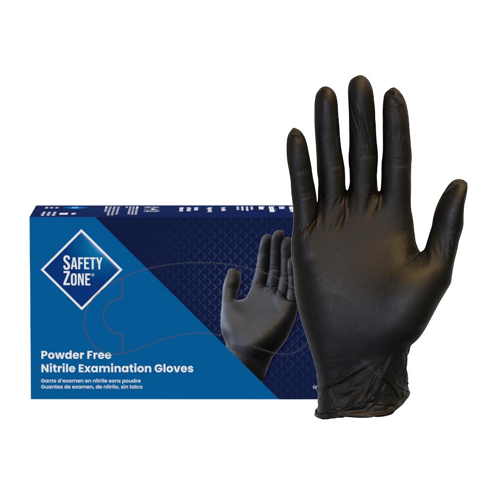 Medium Black Powder-Free Nitrile Exam Gloves, 1,000/Case