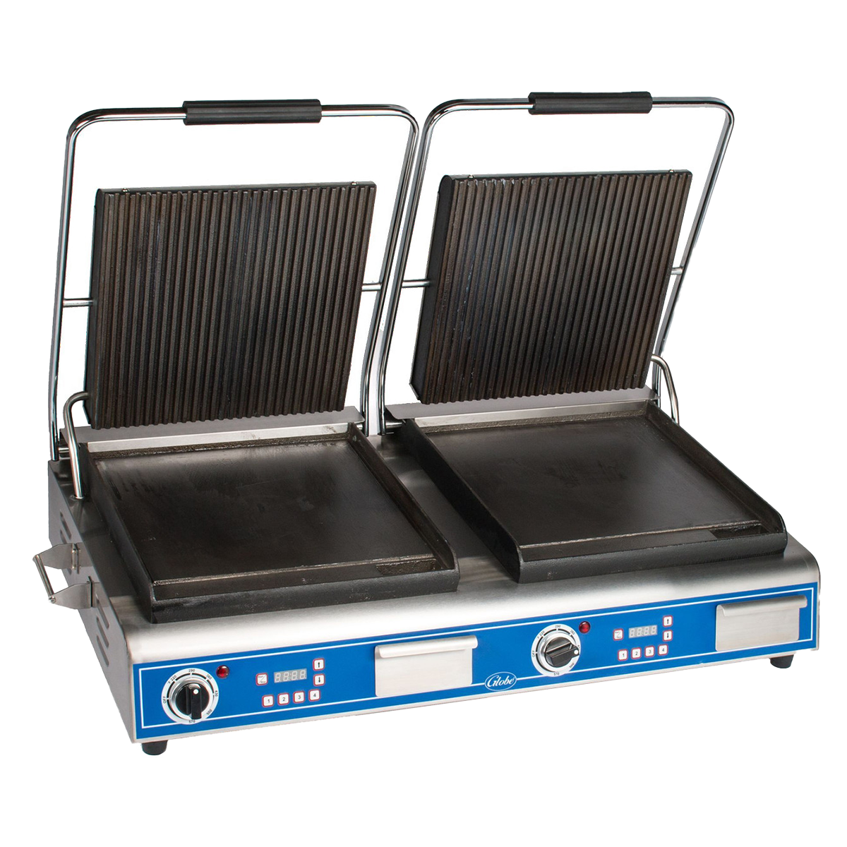 Double Combination Deluxe Panini Grill with Timers