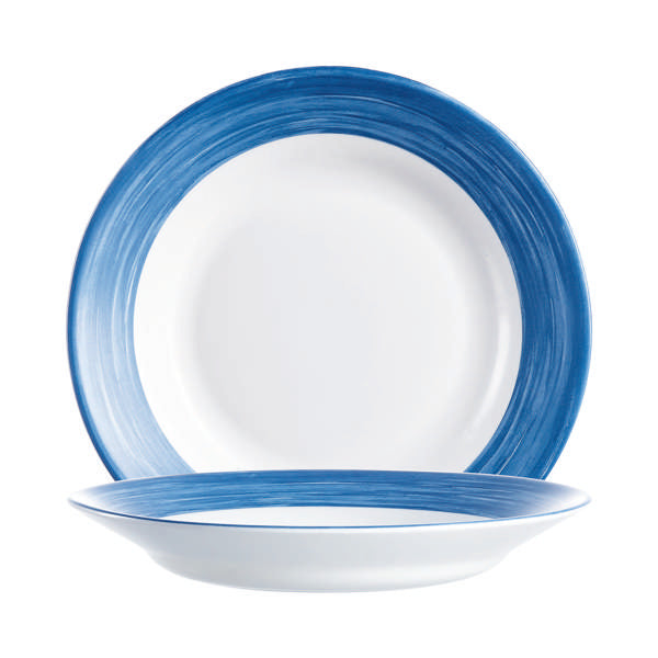 Brushed Blue Jean 9" Rim Soup Plate, 24/case