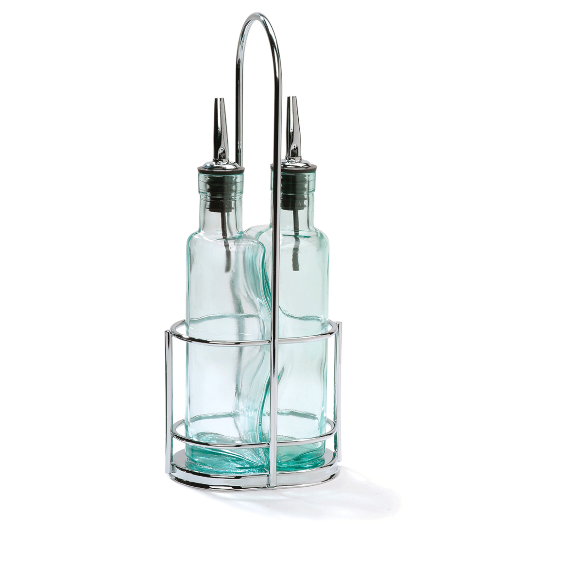 Gemelli 8-1/2 oz. Chrome Cruet Set