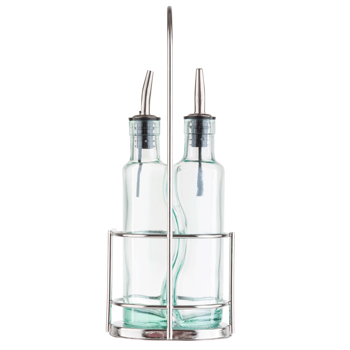 Gemelli 8-1/2 oz. Chrome Cruet Set